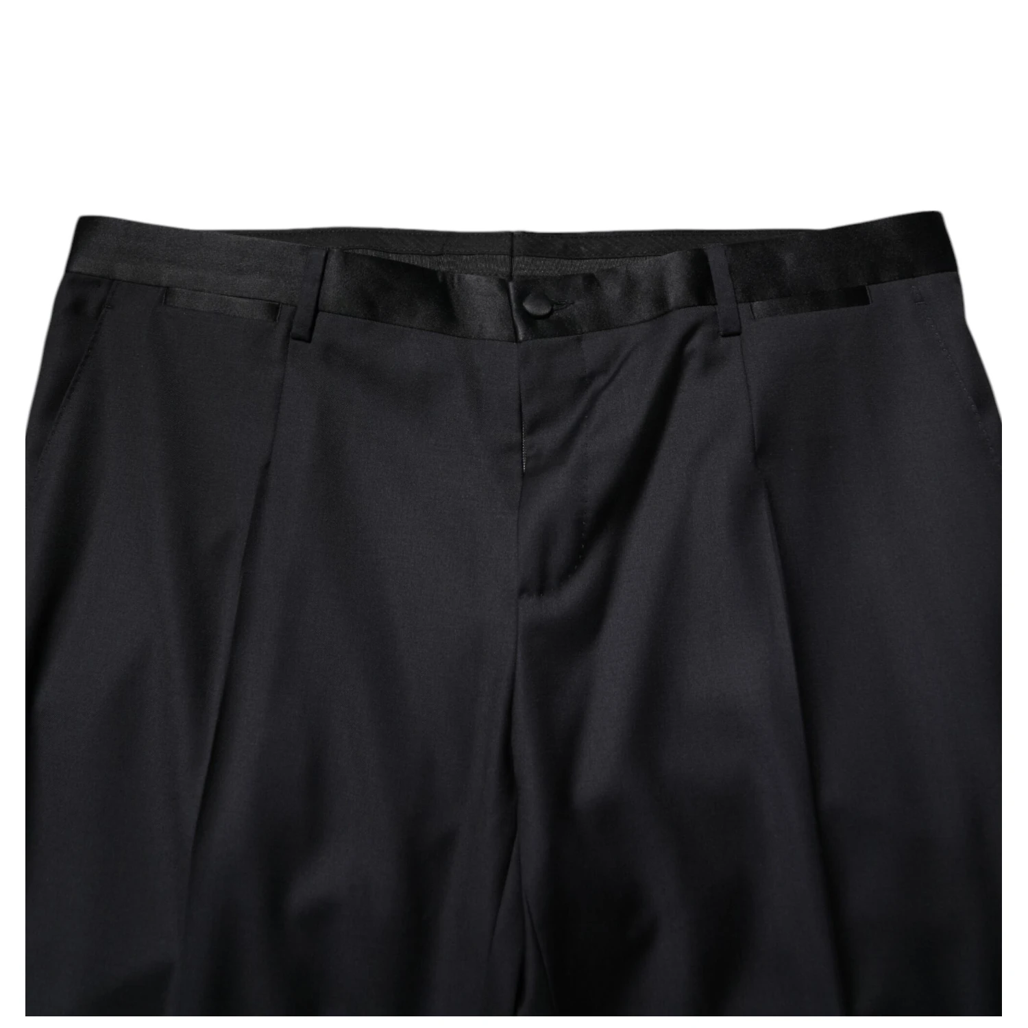 Black Wool Men Formal Dress Trouser Pants