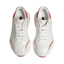 White Pink Daymaster Low Top Sneakers Shoes