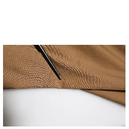 Brown Cotton Chino Mid Waist Men Jogger Pants