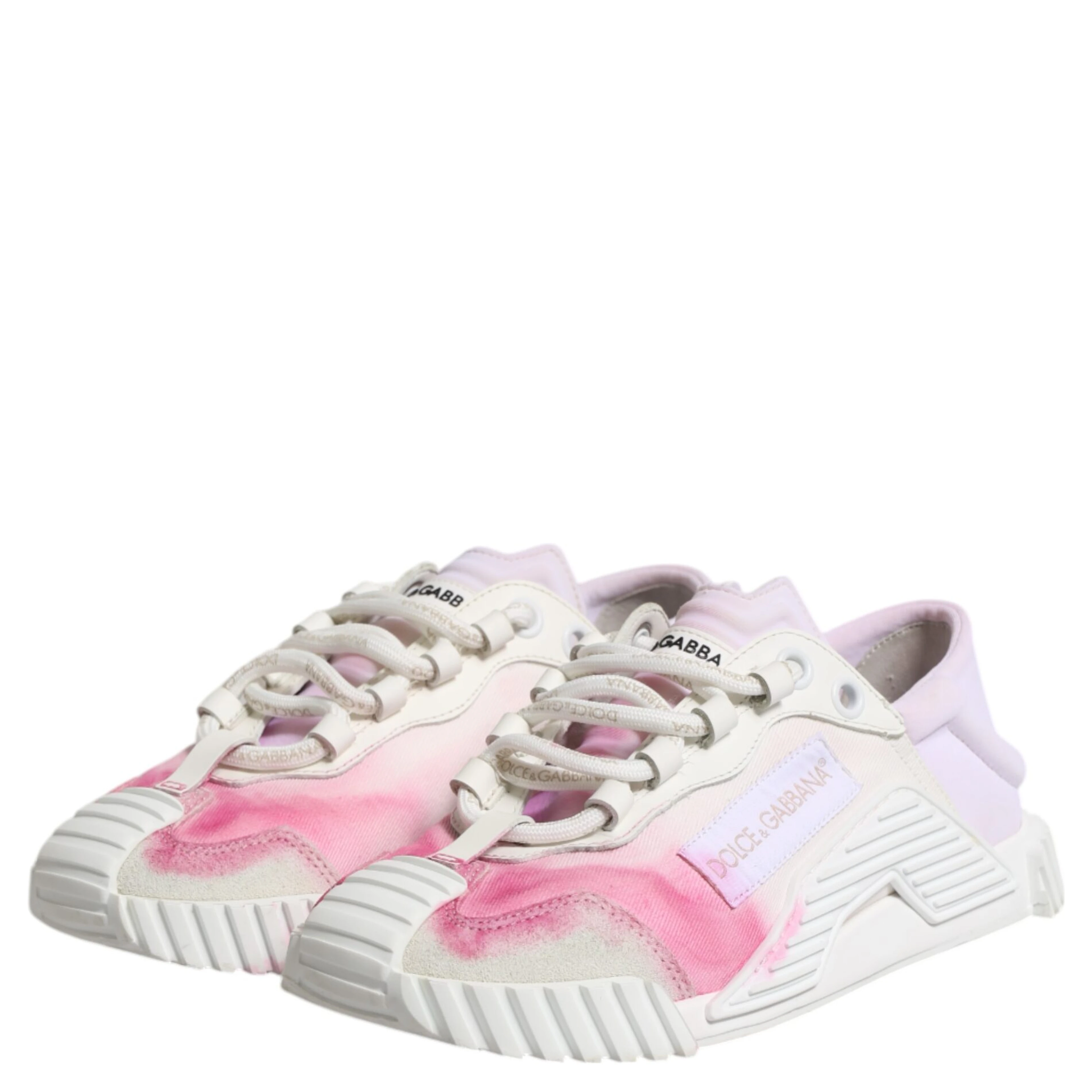 White NS1 Lace Up Low Top Sneakers Shoes