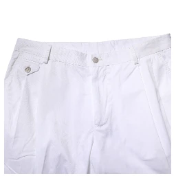 White Cotton Dress Slim Formal Trouser Pants