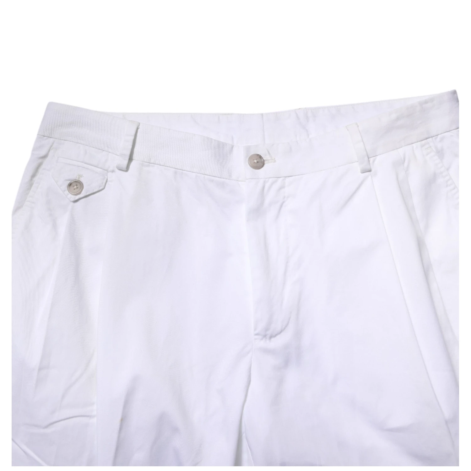 White Cotton Dress Slim Formal Trouser Pants