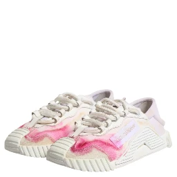 White NS1 Lace Up Low Top Sneakers Shoes