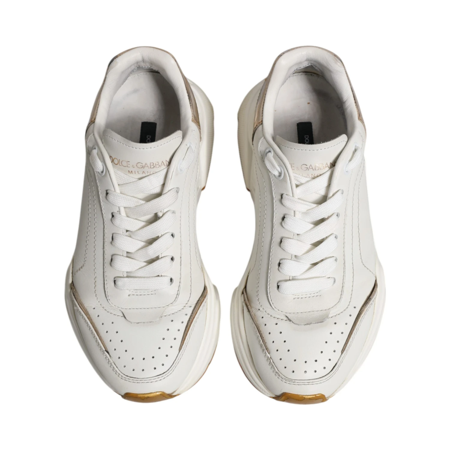 White Gold Daymaster Low Top Sneakers Shoes