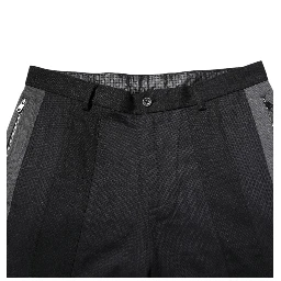 Black Gray Cotton Dress Formal Trouser Pants