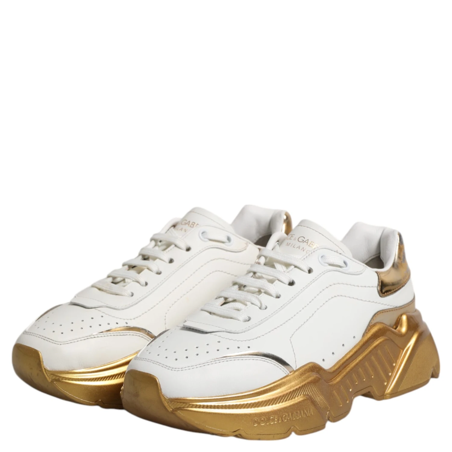 White Gold Daymaster Low Top Sneakers Shoes