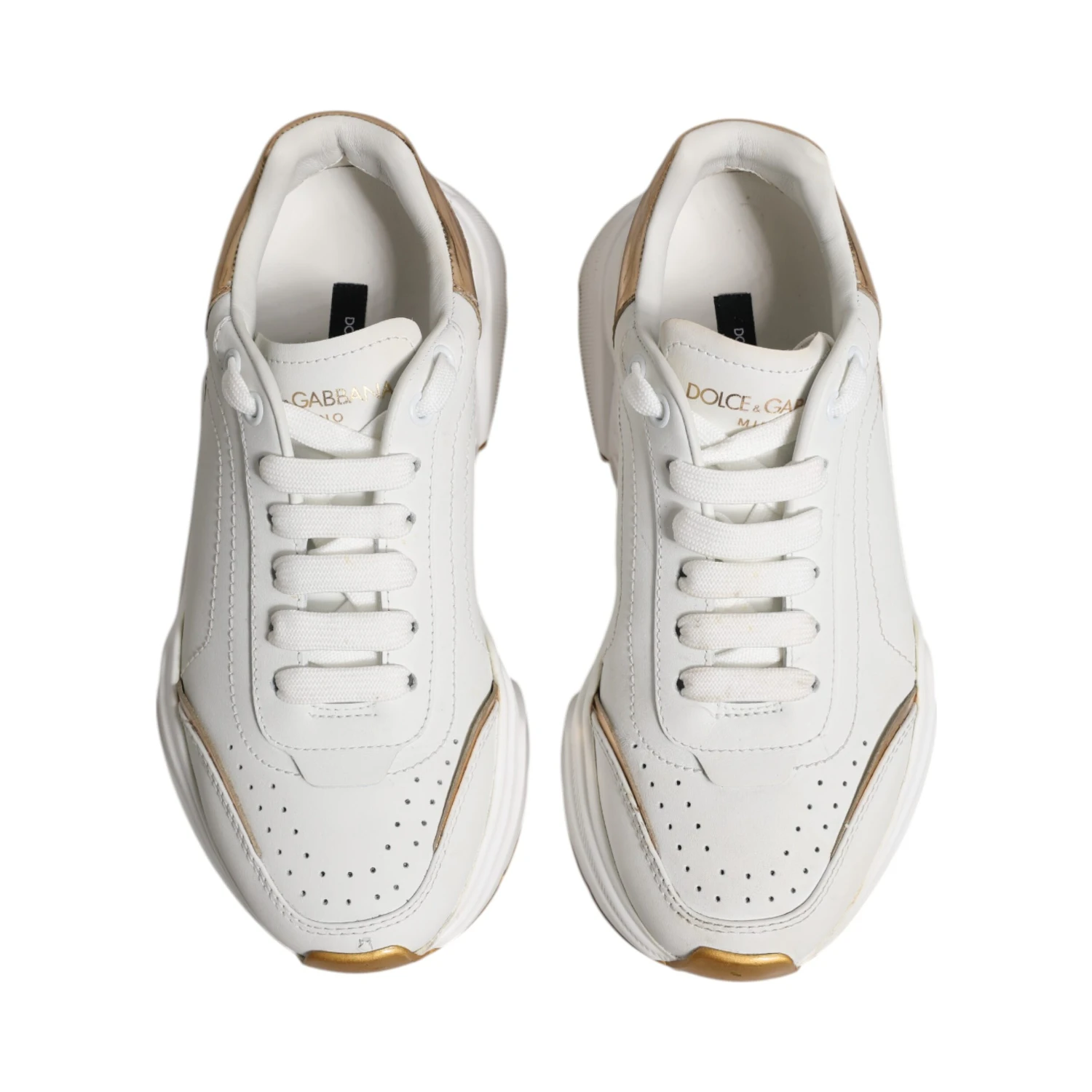 White Gold Daymaster Low Top Sneakers Shoes