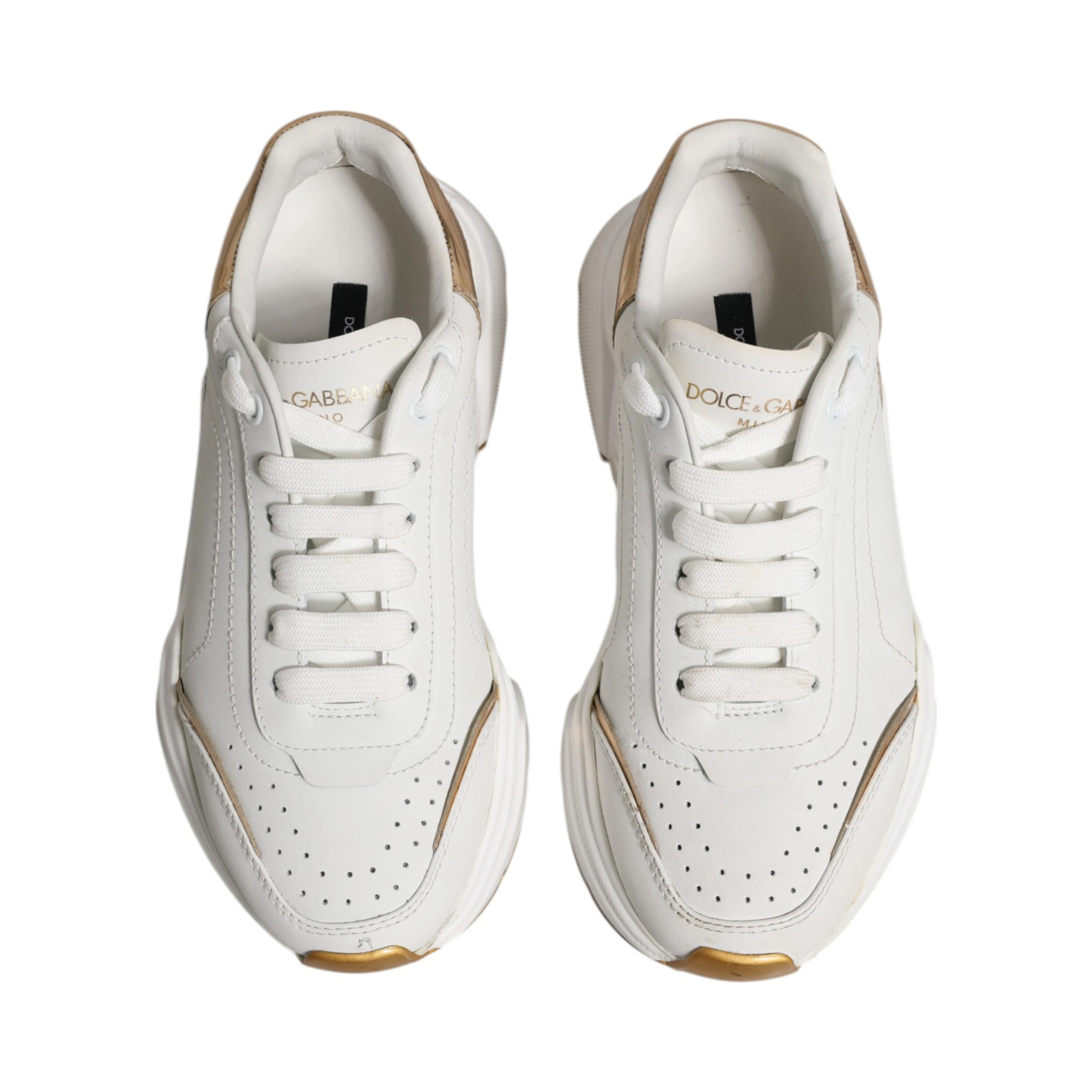 White Gold Daymaster Low Top Sneakers Shoes
