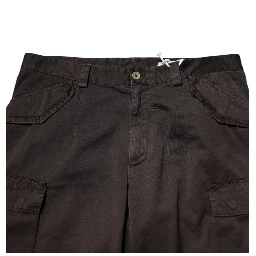 Brown Cotton Stretch Cargo Men Trouser Pants