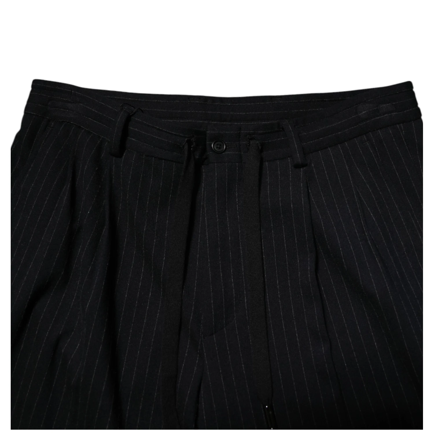Black Stripes Viscose Skinny Dress Men Pants