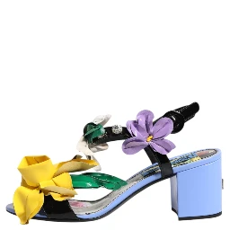 Multicolor Floral Crystal KEIRA Sandals Shoes