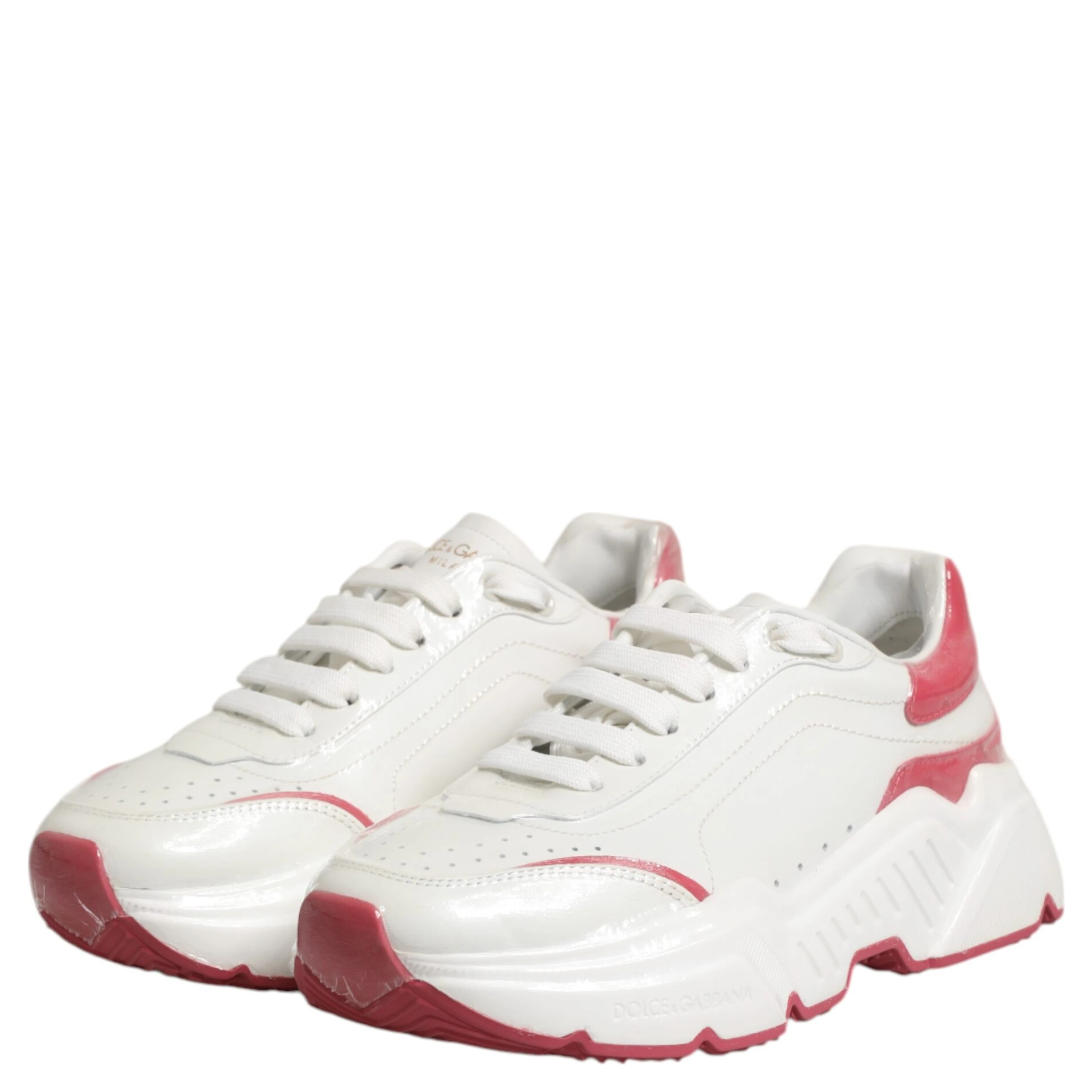 White Pink Daymaster Low Top Sneakers Shoes