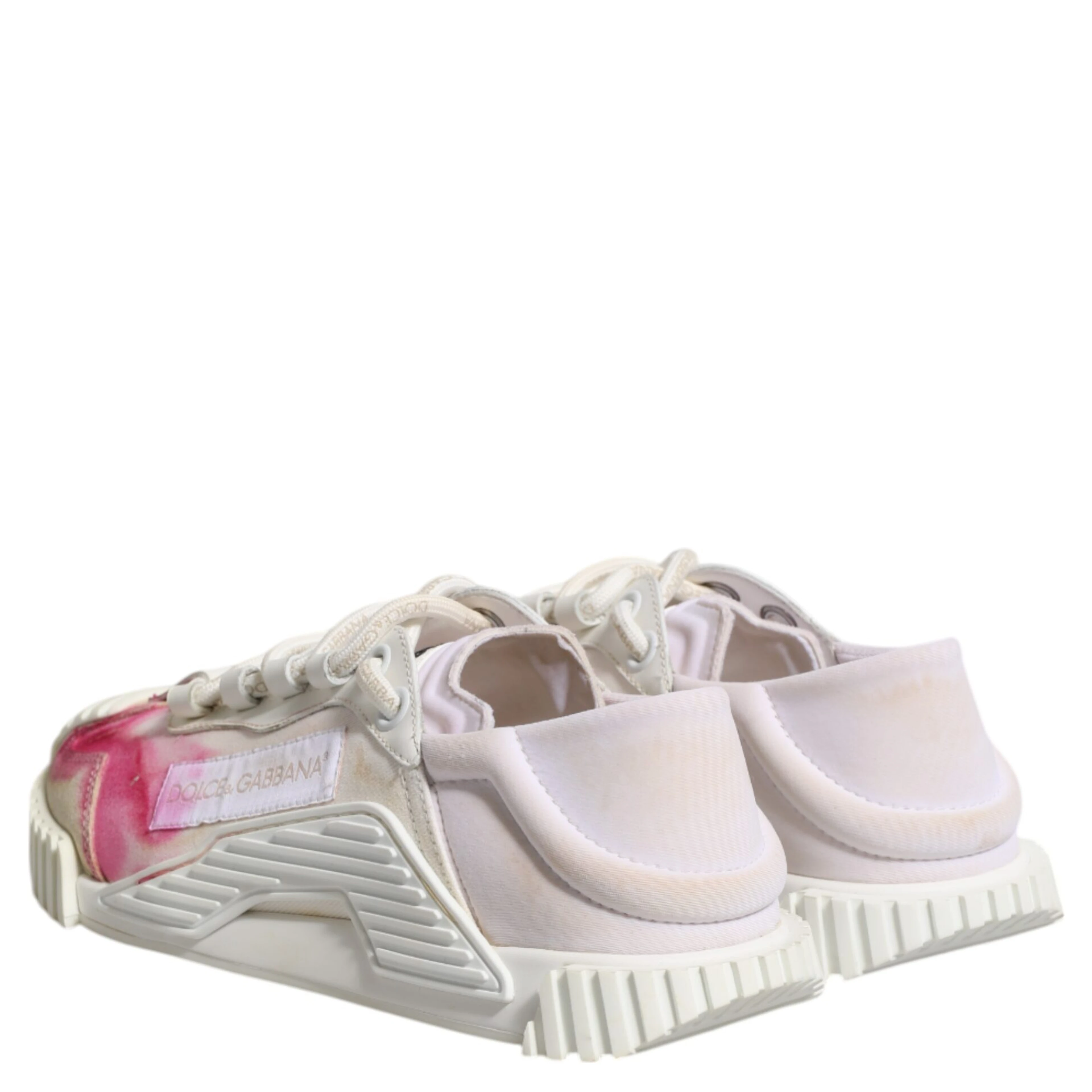 White NS1 Lace Up Low Top Sneakers Shoes