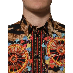 GOLD Cotton Tiger Carretto Long Sleeve Shirt