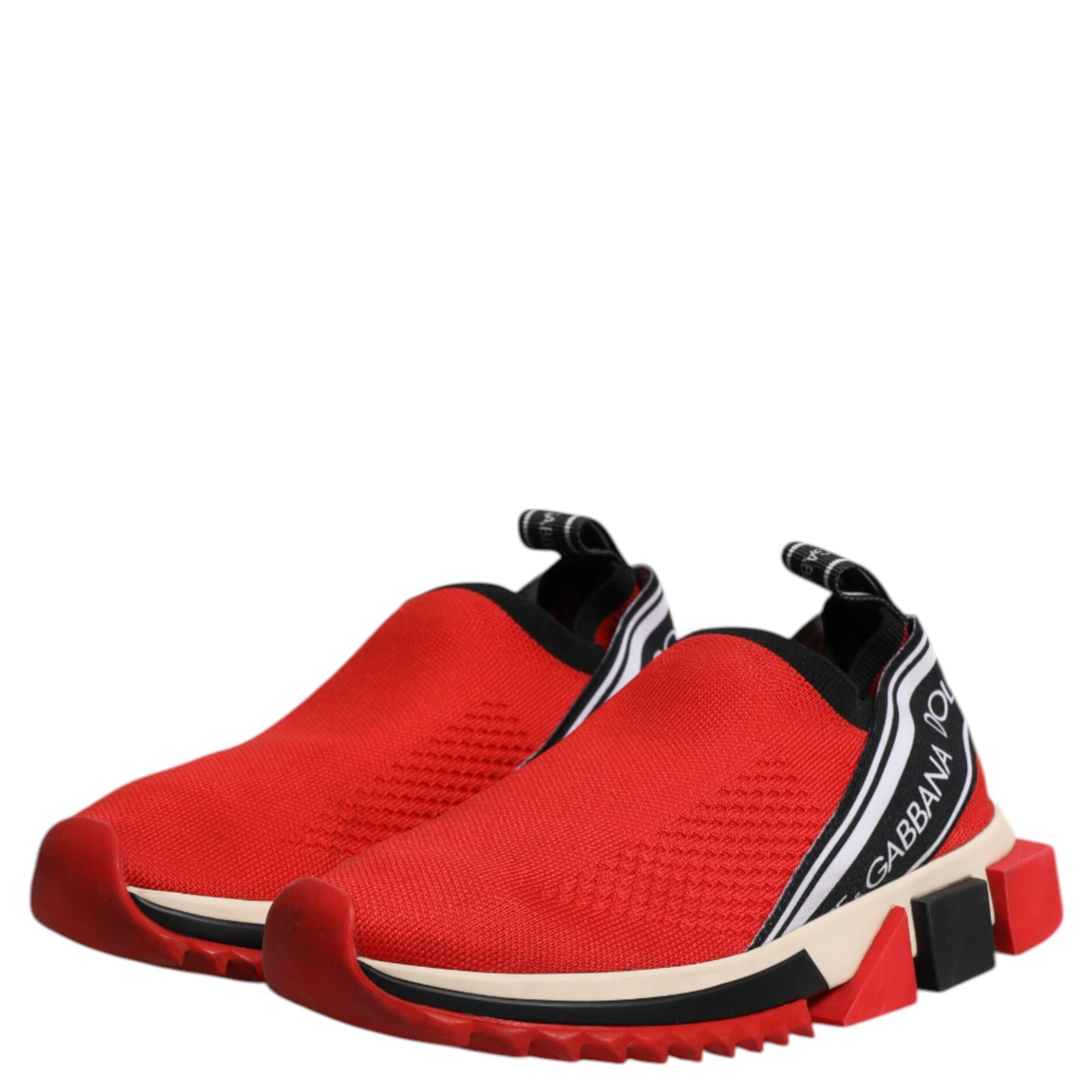 Red Sorrento Slip On Low Top Sneakers Shoes