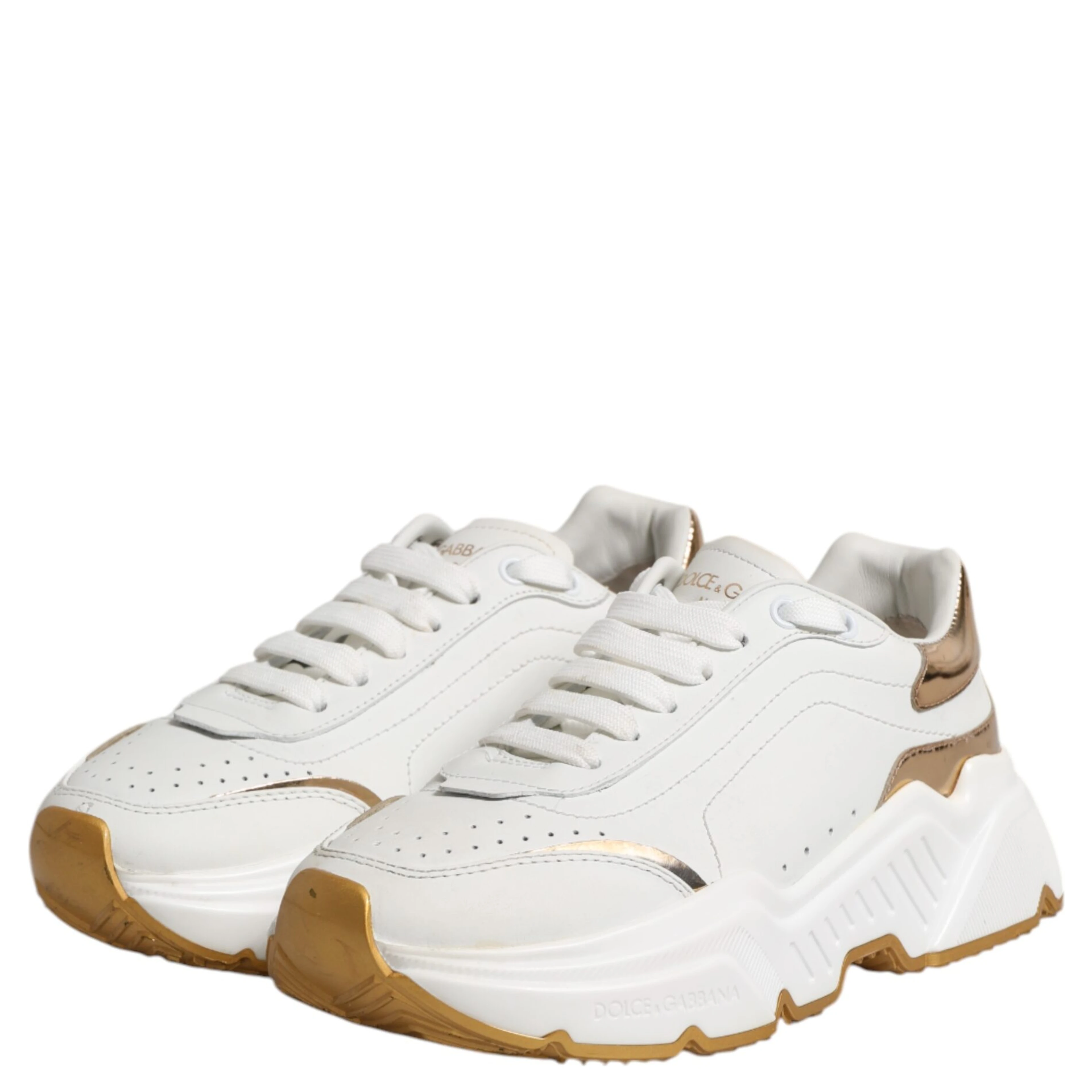 White Gold Daymaster Low Top Sneakers Shoes