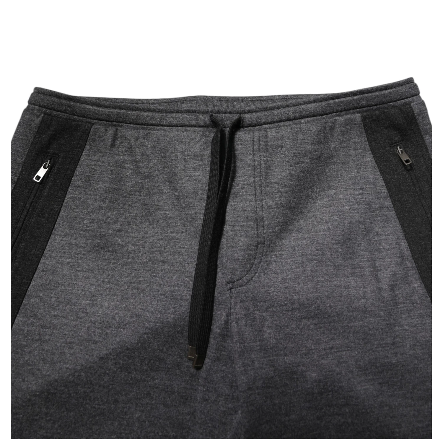 Gray Black Wool Blend Jogger Sweatpants  Pants