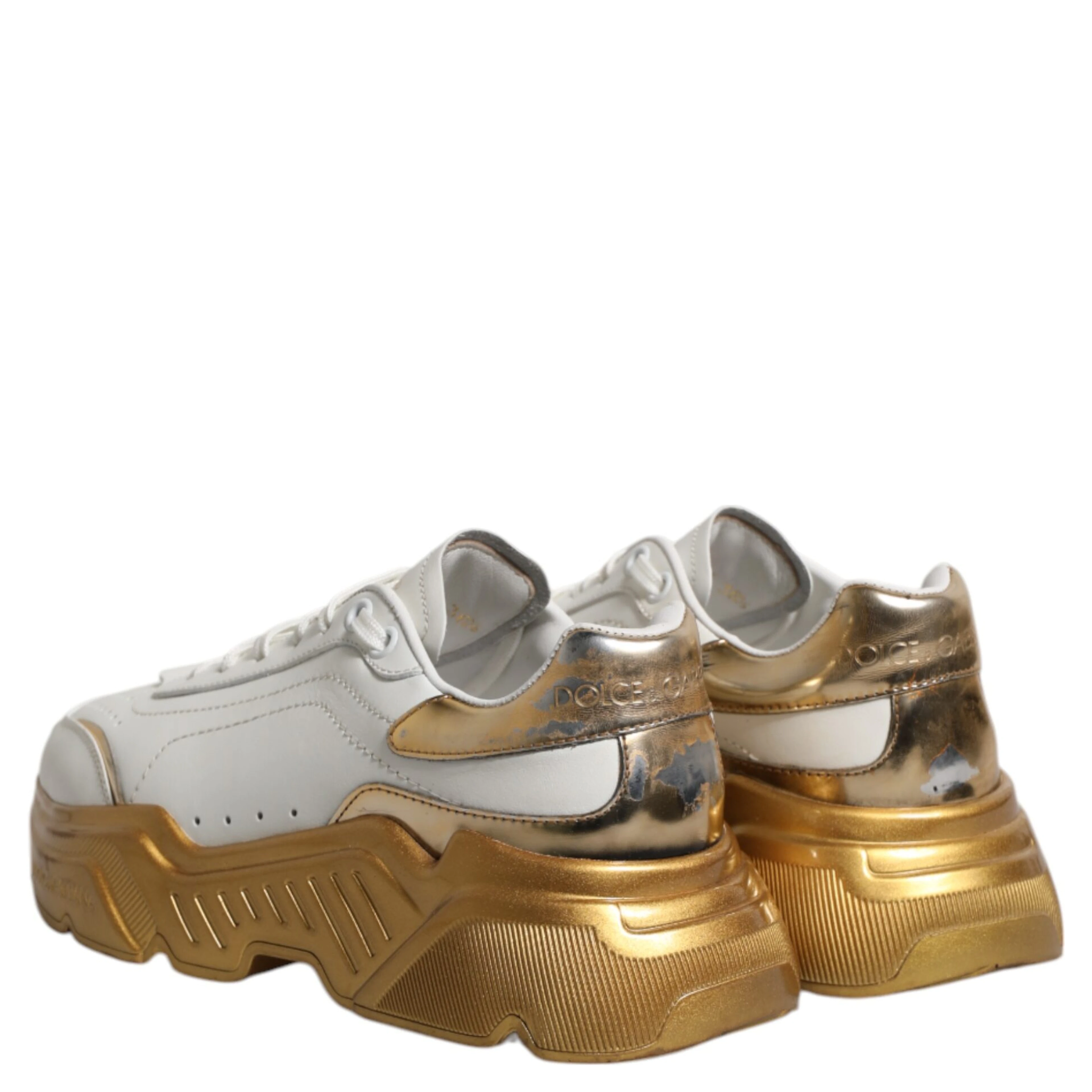 White Gold Daymaster Low Top Sneakers Shoes