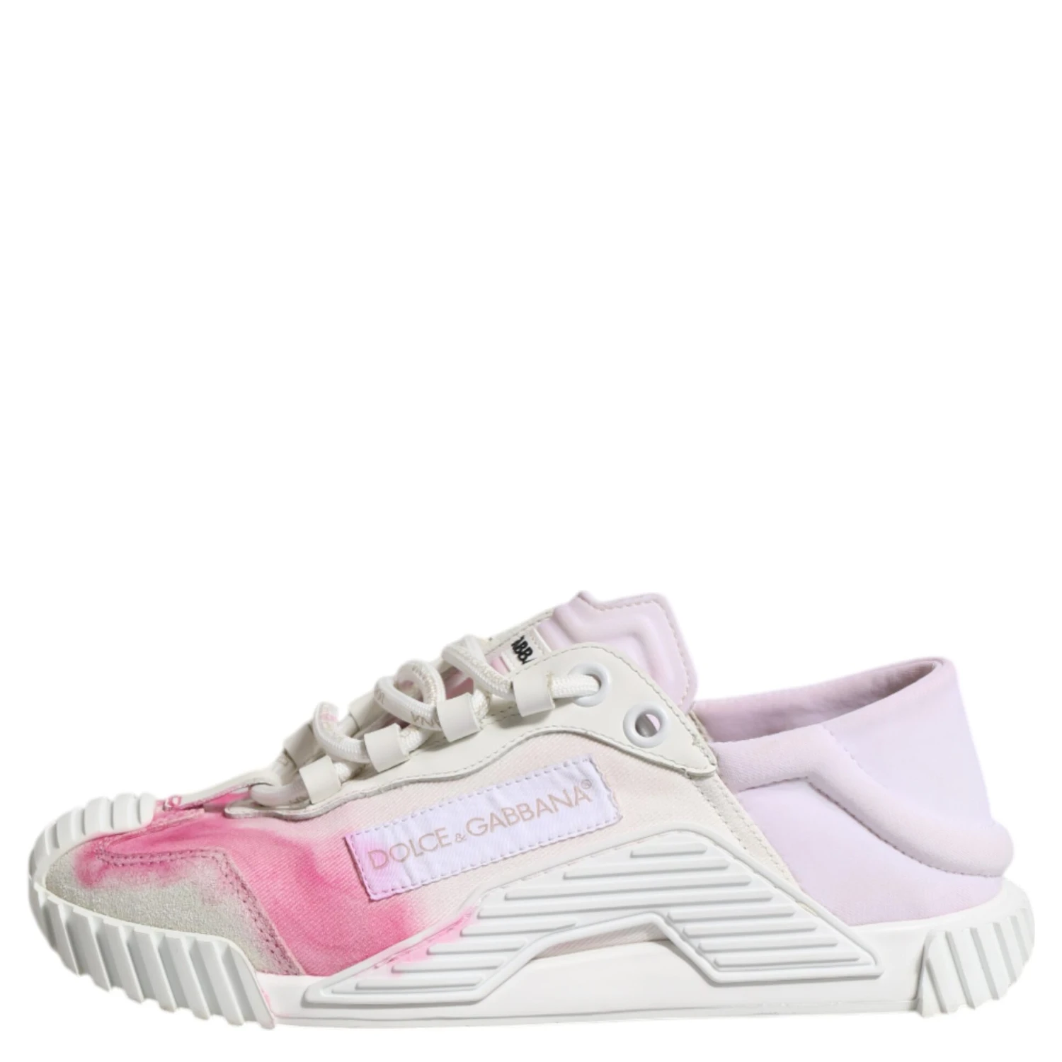 White NS1 Lace Up Low Top Sneakers Shoes