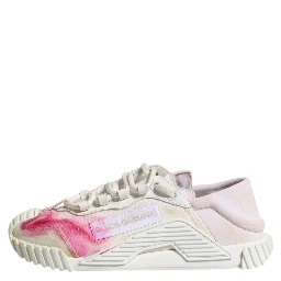 White NS1 Lace Up Low Top Sneakers Shoes