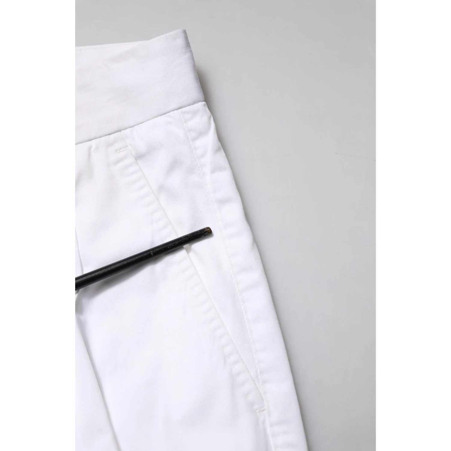 White Cotton Dress Slim Formal Trouser Pants