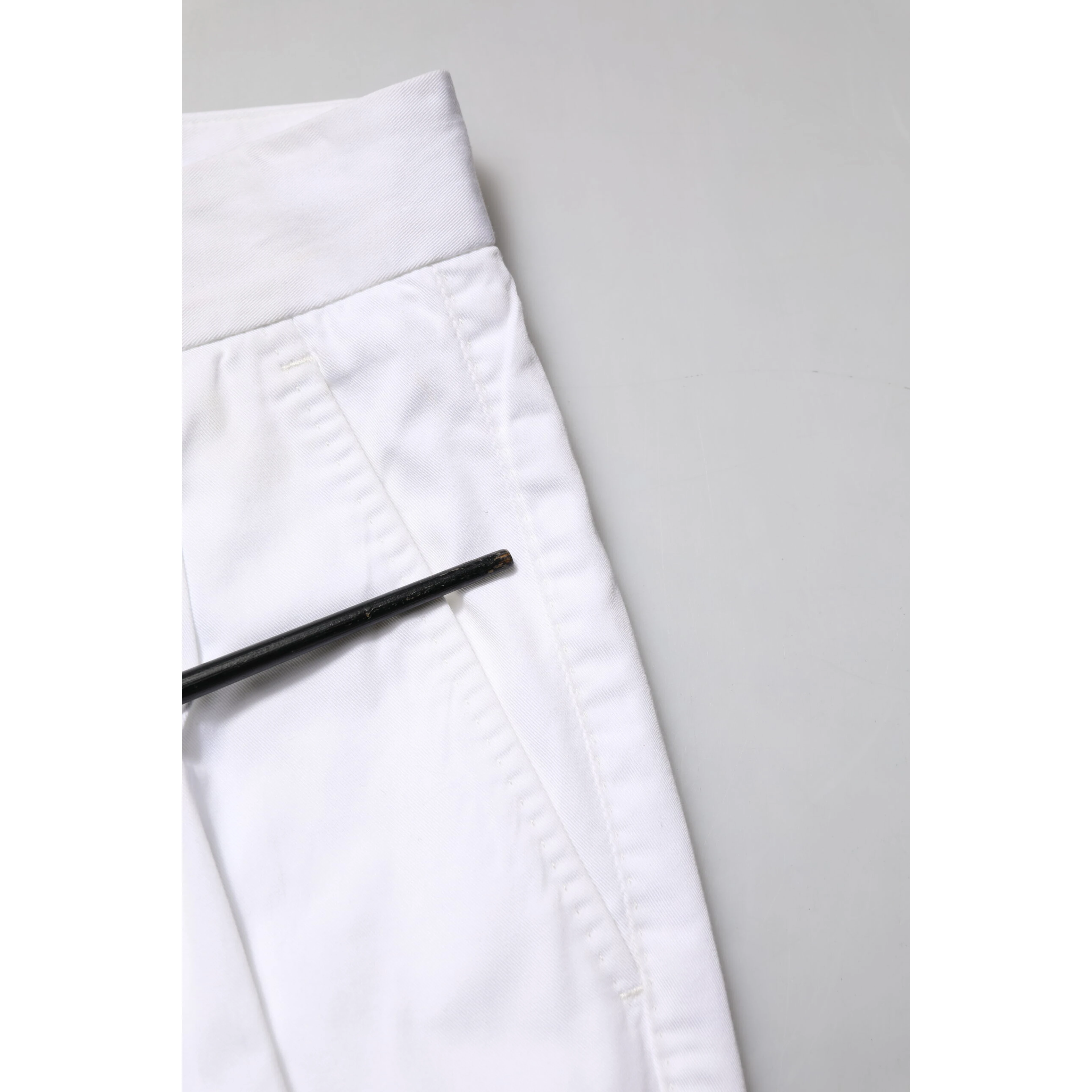 White Cotton Dress Slim Formal Trouser Pants