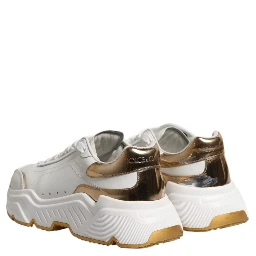 White Gold Daymaster Low Top Sneakers Shoes