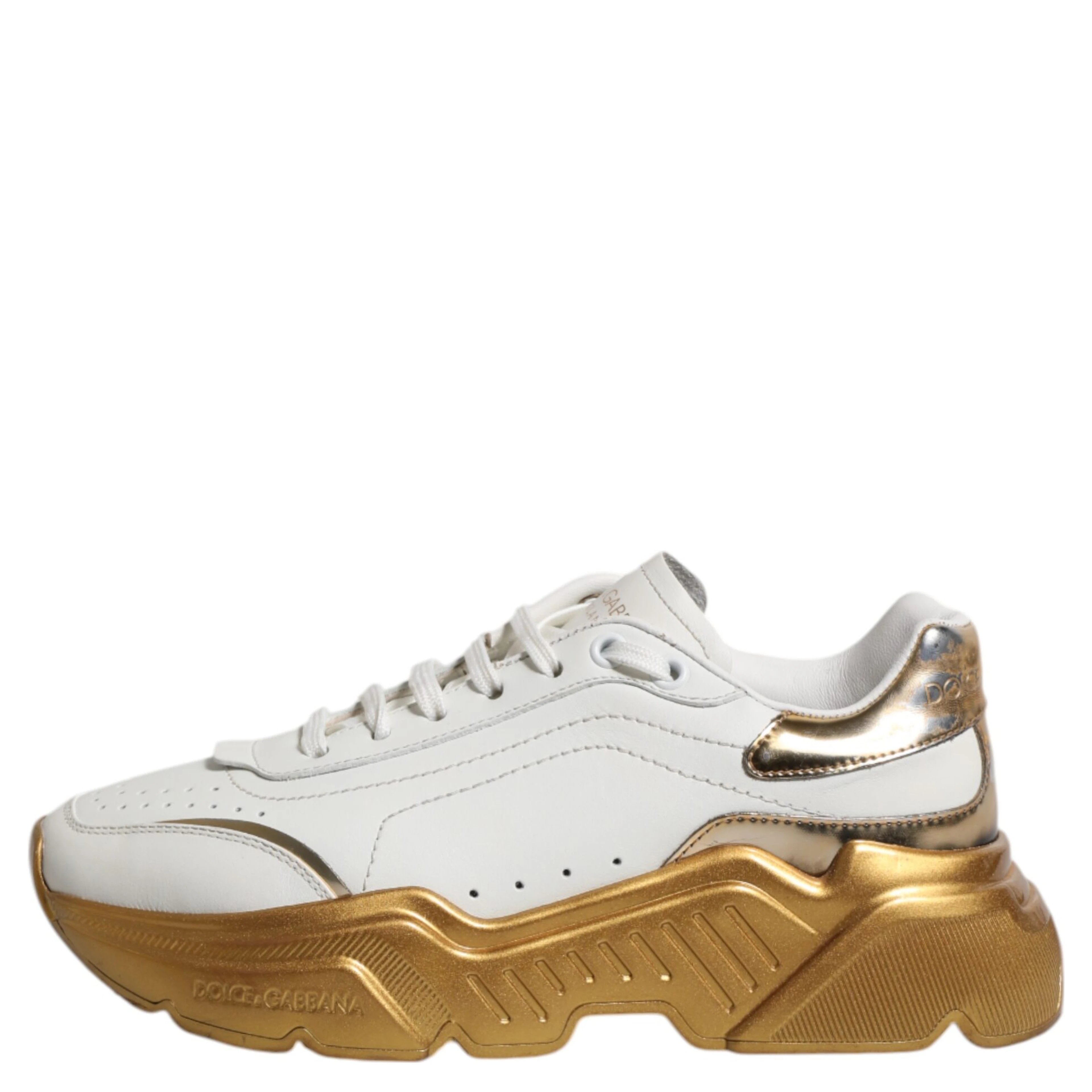 White Gold Daymaster Low Top Sneakers Shoes