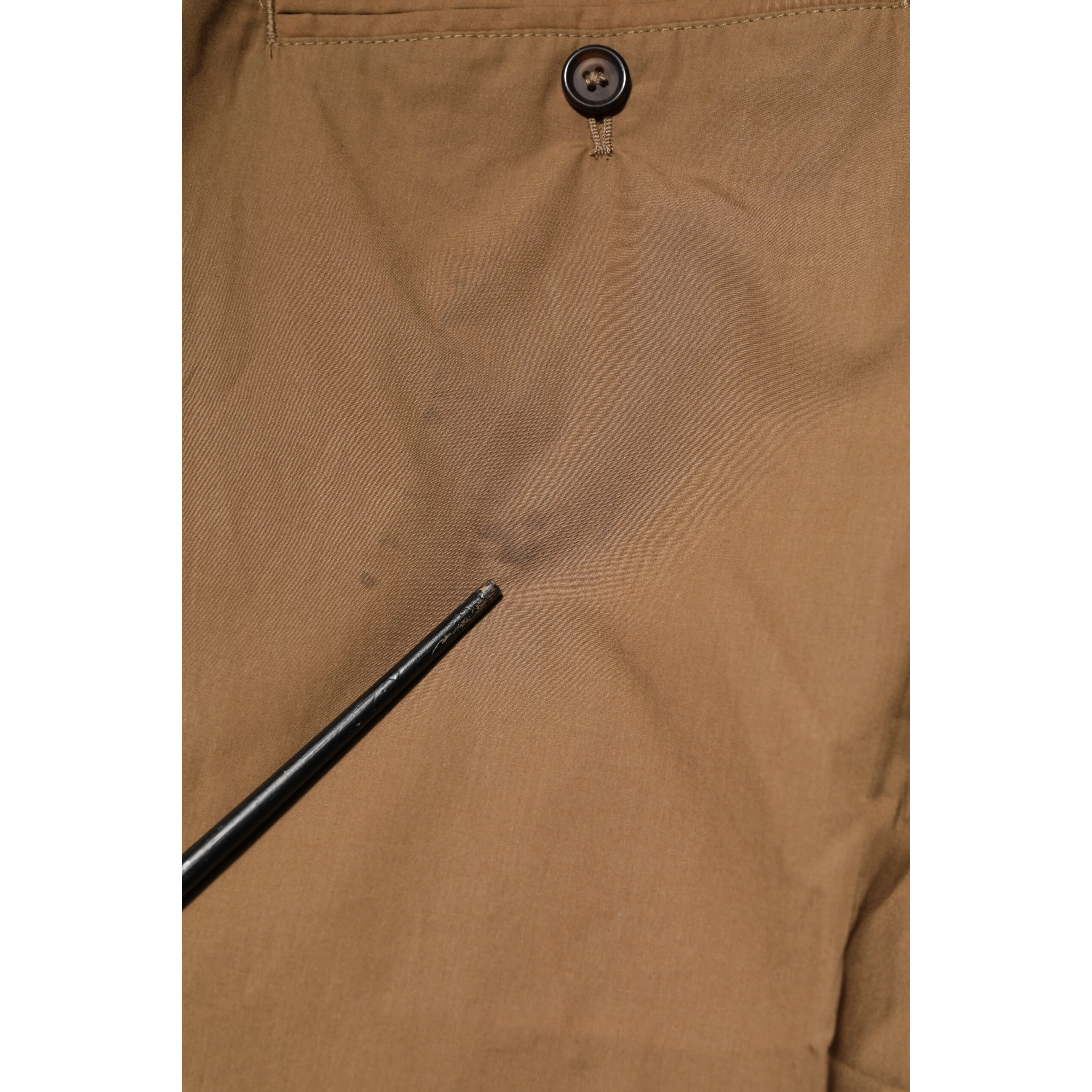 Brown Cotton Chino Mid Waist Men Jogger Pants