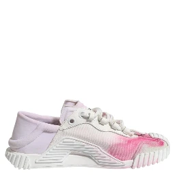 White NS1 Lace Up Low Top Sneakers Shoes