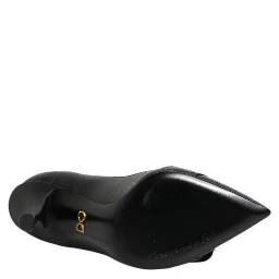 Black Devotion Leather Heels Pumps Shoes