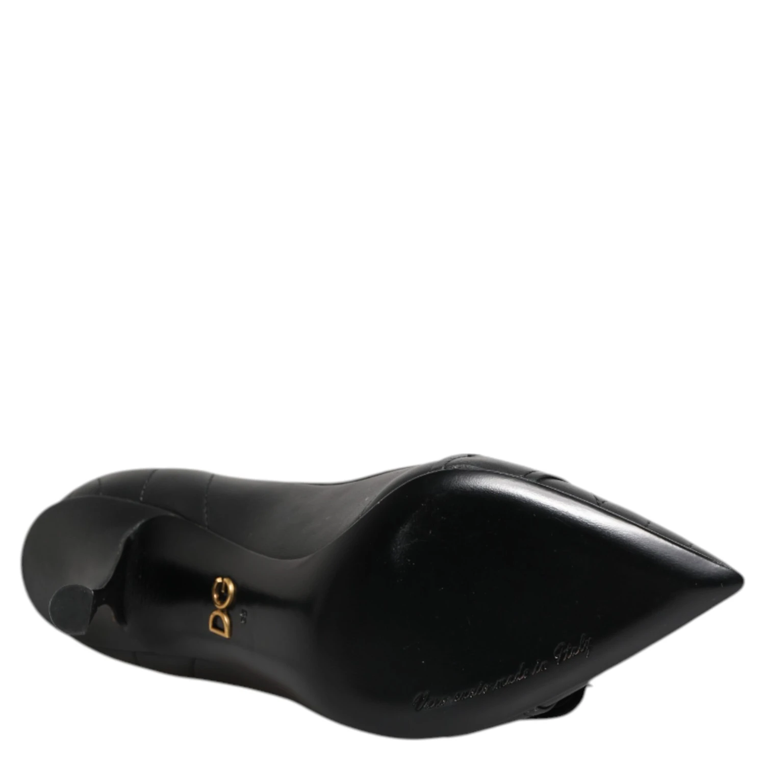 Black Devotion Leather Heels Pumps Shoes