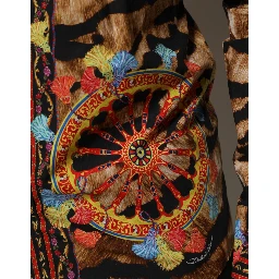 GOLD Cotton Tiger Carretto Long Sleeve Shirt