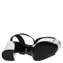 Black Crystal Ankle Strap Keira Sandal Shoes