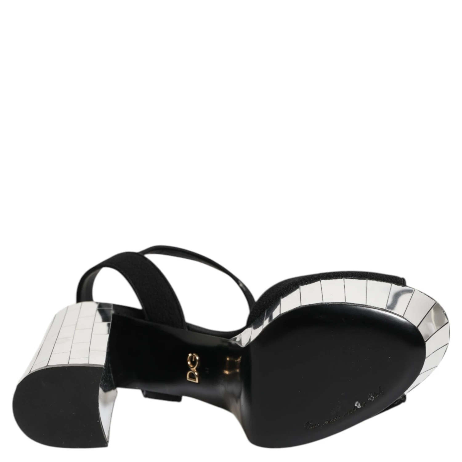 Black Crystal Ankle Strap Keira Sandal Shoes