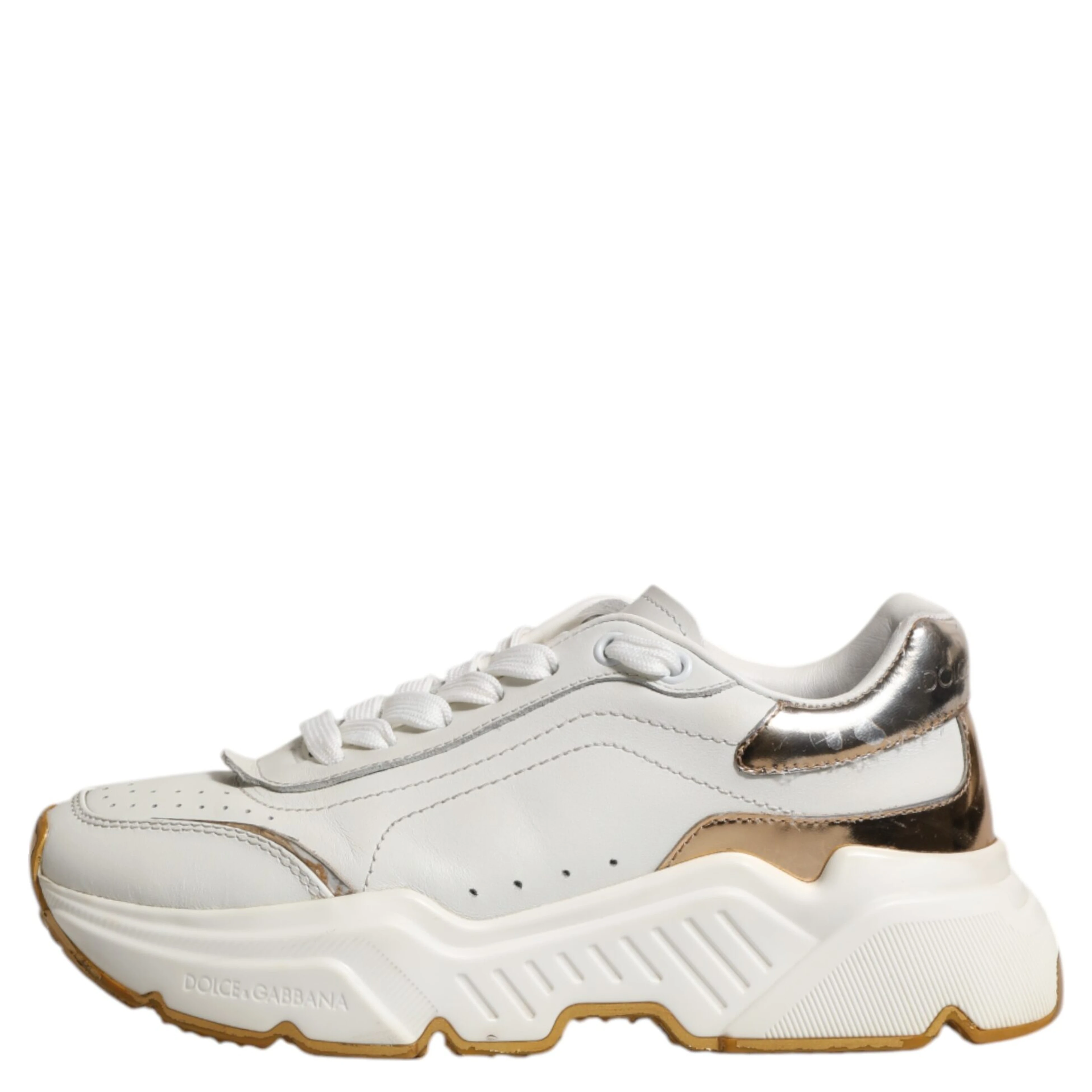 White Gold Daymaster Low Top Sneakers Shoes