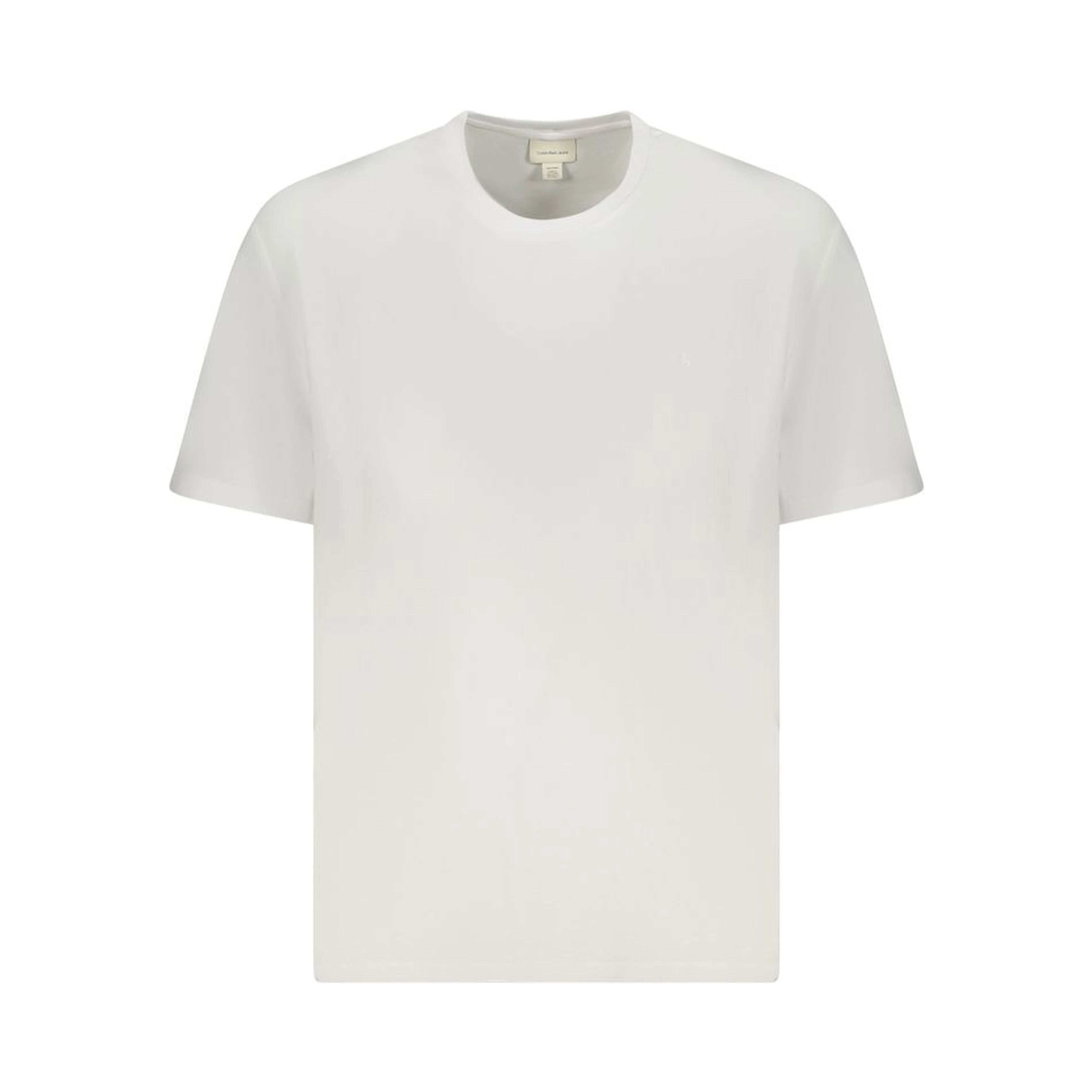 White Cotton Men T-Shirt