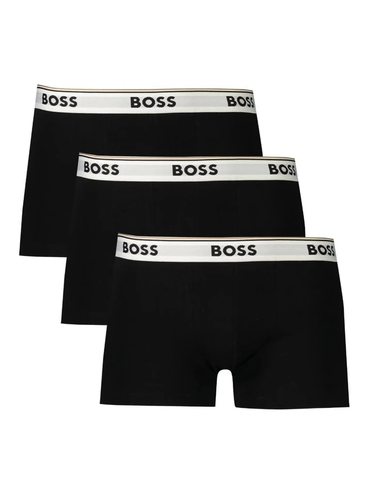 Black Cotton Men Boxer Short