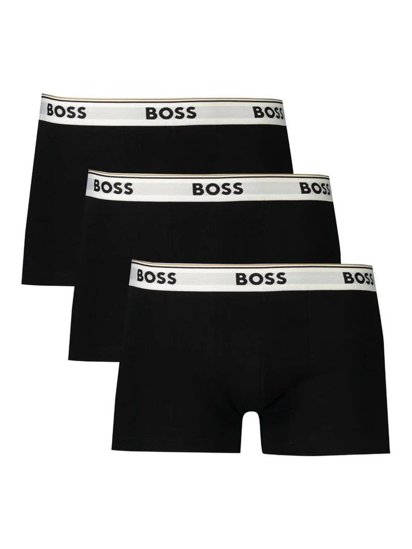 Black Cotton Men Boxer Short