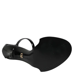 Black KEIRA Pearl Embellished Sandals Shoes