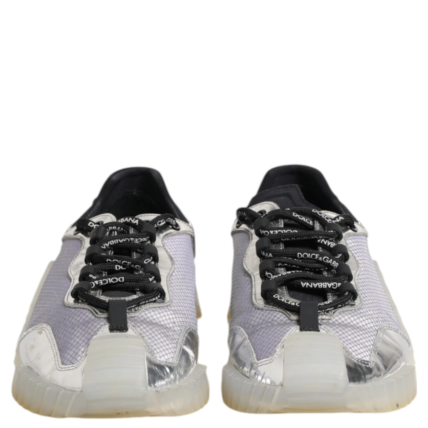 Black Silver NS1 Men Low Top Sneakers Shoes