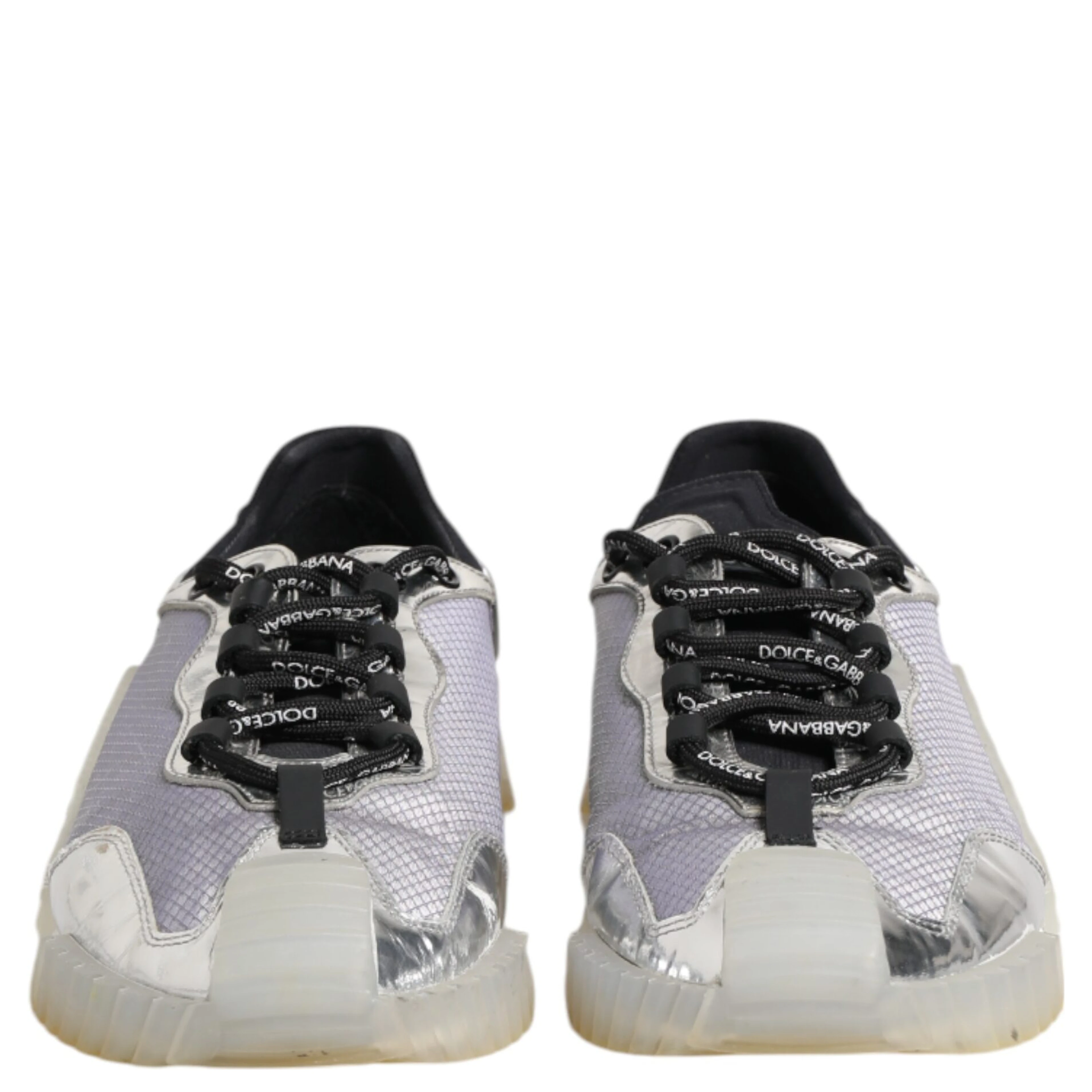 Black Silver NS1 Men Low Top Sneakers Shoes