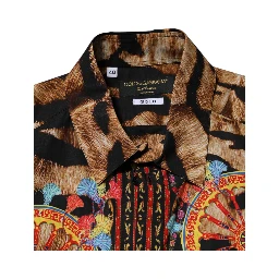 GOLD Cotton Tiger Carretto Long Sleeve Shirt