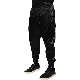 Black Logo DG Print Men Jogger Sweatpants Pants