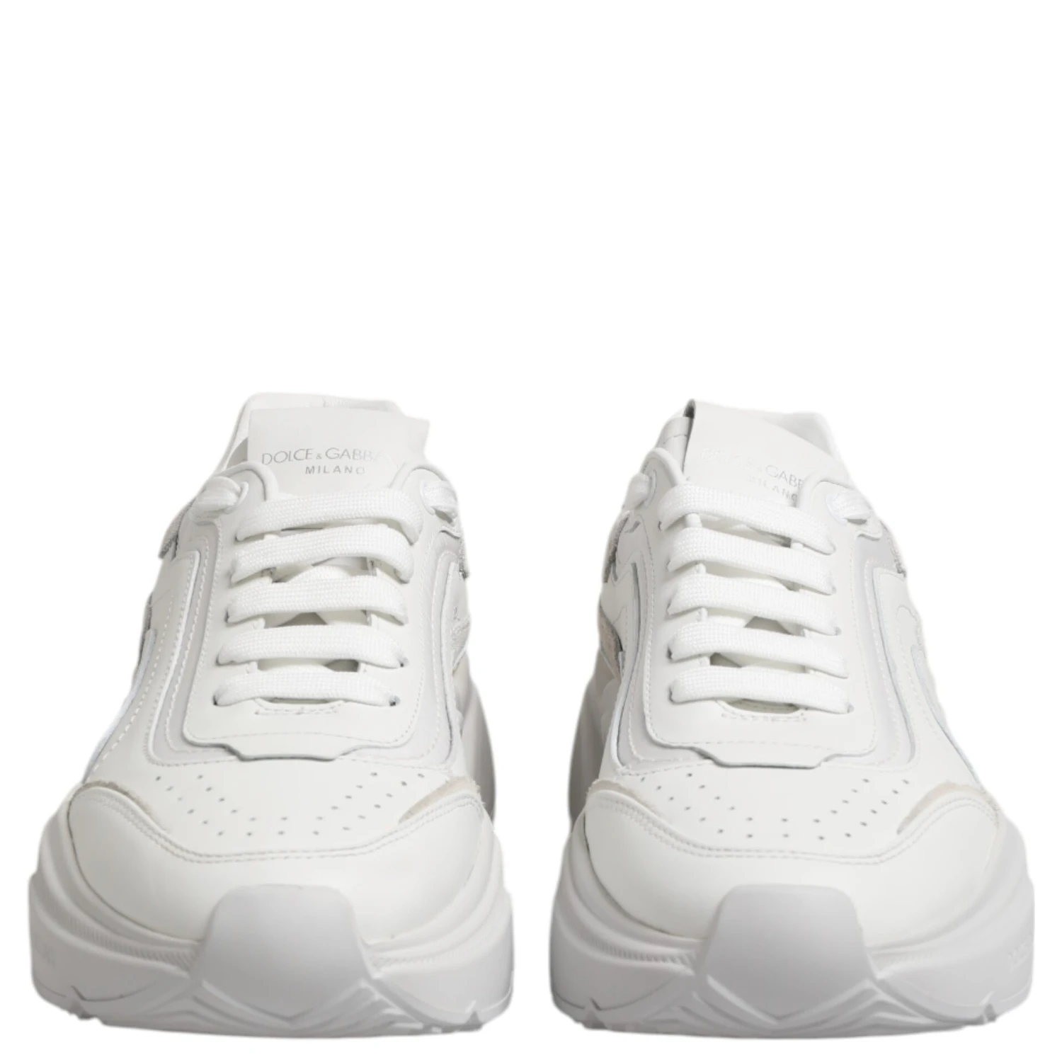 White Leather Daymaster Low Top Sneakers Shoes