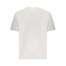 White Cotton Men T-Shirt