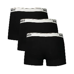 Black Cotton Men Boxer Short