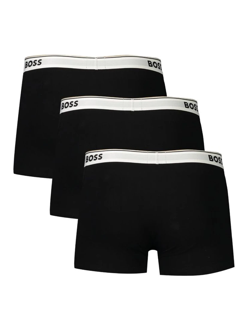 Black Cotton Men Boxer Short