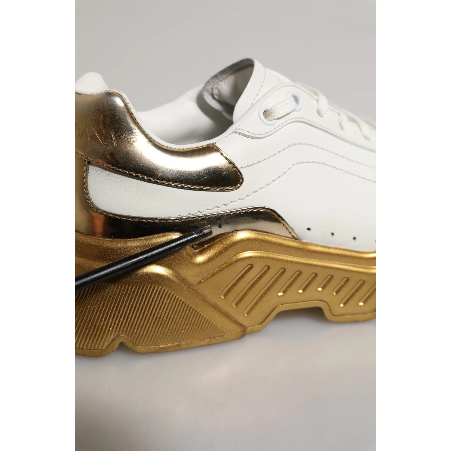 White Gold Daymaster Low Top Sneakers Shoes