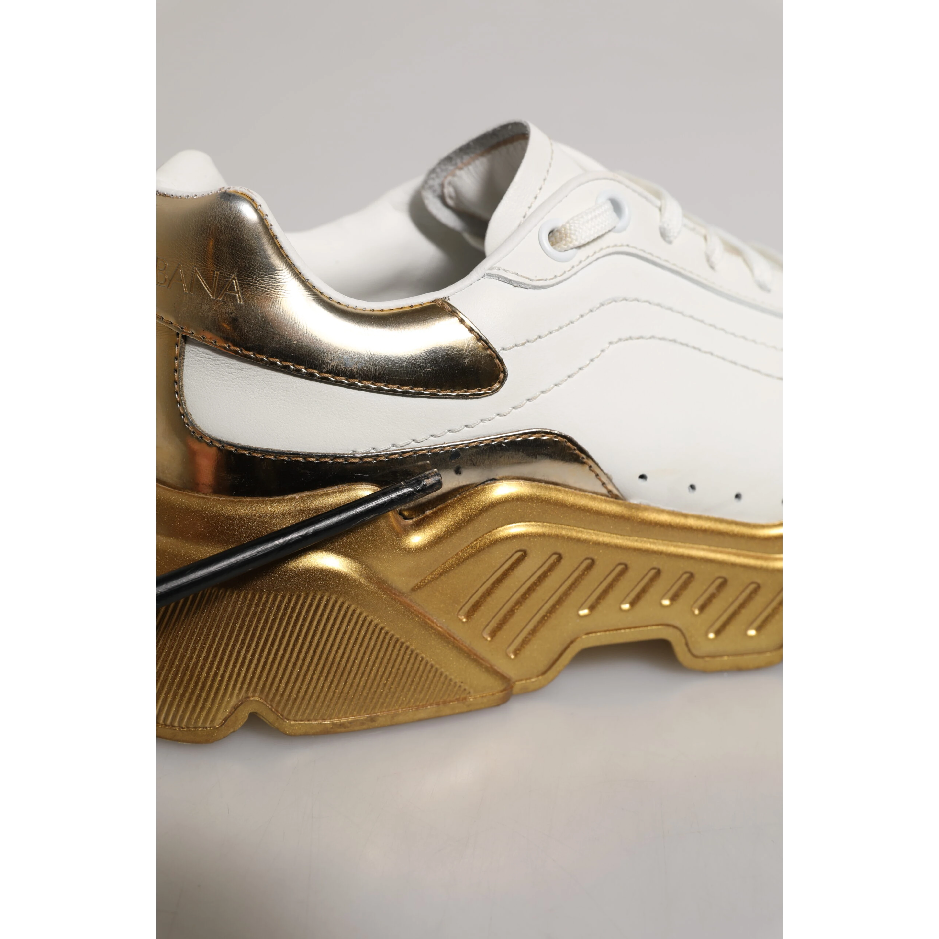 White Gold Daymaster Low Top Sneakers Shoes